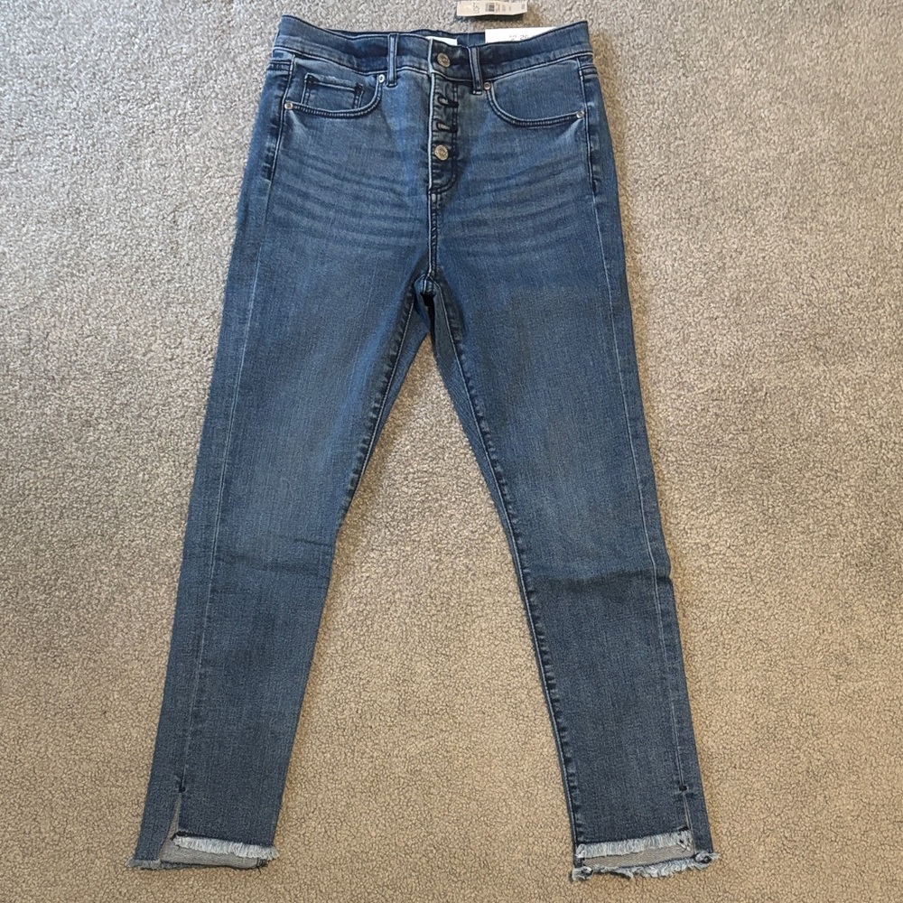 LOFT Women's Dark Blue Skinny Jeans